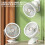 Witte compacte USB-oplaadbare clipventilator voor op het bureau. 8