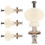 Ukulele Tuning Pegs White Plastic 4 Pcs 4