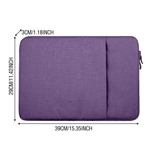Capa protetora para laptop de 15 polegadas, resistente a impactos, tipo maleta, com bolso para acessórios. 2