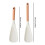 2PCS Silicone Spatula Spoon Set, 11"/13", Wood Handle, Compatible with Nonstick Cookware 2