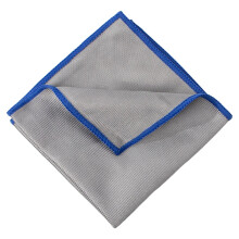 Chiffons de nettoyage en microfibre – Sans traces, non pelucheux, réutilisables pour les fenêtres, les miroirs et la vaisselle – Bleu foncé