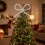Silver Rhinestone Bow Tree Topper 12cm 7
