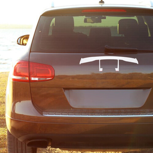 Rear Wing Spoiler for Vehicle White 1 Piece 2