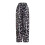 Women's Leopard Print Red Drawstring Wide Leg Pants 6