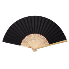 Éventail pliable en papier de 18 cm (7 pouces) avec texture de dentelle et soie, couleur unie – Décoratif pour la danse, les mariages, les fêtes