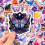 Magic Elements Stickers Purple Wizard Witch Iridescent 2