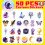 Magic Elements Stickers Purple Wizard Witch Iridescent 5