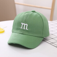 Children's The letter M Baseball Cap for Girls Boy Hats Sunscreen Baby Hat Hip Hop M Letter Embroidered Kids Caps 1-6-8-12-15 Years