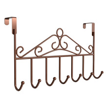Organisateur de crochets à suspendre à la porte – Porte-serviettes et porte-manteaux blanc pour l'arrière de la porte, compatible avec les