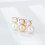 Pearl Stud Earrings in 18K Gold Plated Setting 2