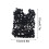 Genanvendelig foldbar indkøbspose – polyester-spandex, sort 4