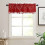 Christmas Red Kitchen Curtains and Valances Set 3-Piece 7
