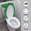 Pinguïn toiletbeschermer, elastisch polyester, herbruikbaar 3