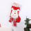 Julstrumpa Rendocka Vit Manschett 43x25 cm 4