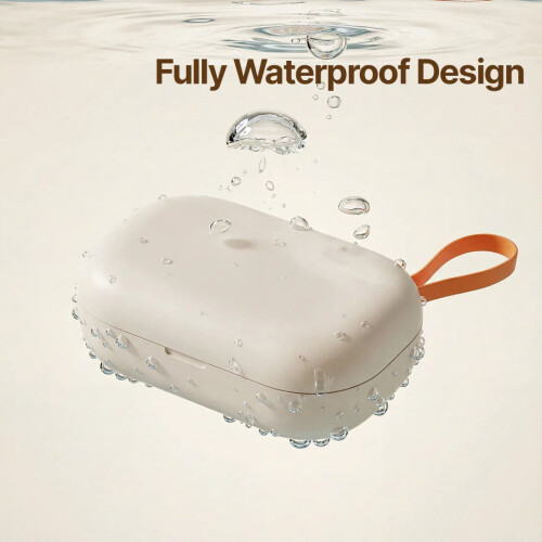 Portable contact lens case with UV sterilization and mirror 1