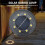 Solar Ground Lights Outdoor Disk 8 LED IP68 Waterproof 7