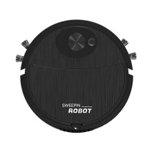 Black Childrens Robot Toy Vacuum Cleaner Automatic Floor Cleaning Machine Play With Pets Gift