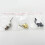 Roller String Retainers for Electric Guitars, String Trees Replacement Part with Mounting Screws, Guides Included 6