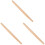 3Pcs Large Wood Rolling Pins Non-Stick Smooth Surface for Kitchen Use 4