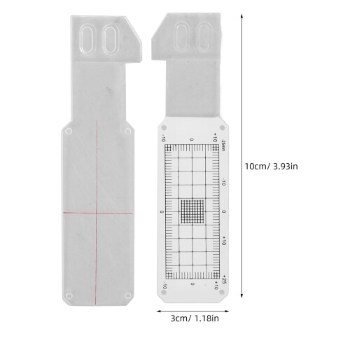 Acrylic Crack Measuring Ruler Yellow 1 Set 1