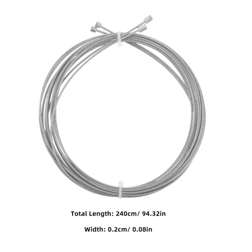 portable clothesline Clothesline Silver Steel Wire 2pcs 1