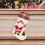 Christmas Stocking Santa Pattern Plaid Fluffy Cuff 18x7 Inch 2