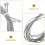 portable clothesline Clothesline Silver Steel Wire 2pcs 3