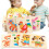 Ξύλινα παζλ με χαριτωμένα ζώα, παζλ Montessori, εκπαιδευτικά παιχνίδια για παιδιά, 6