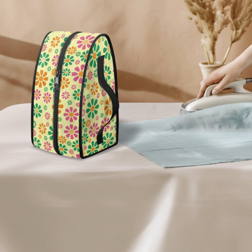 Steam Iron Case Protective Lightweight Steamer Organizer Handle Retro Daisy(Bag Only) 2
