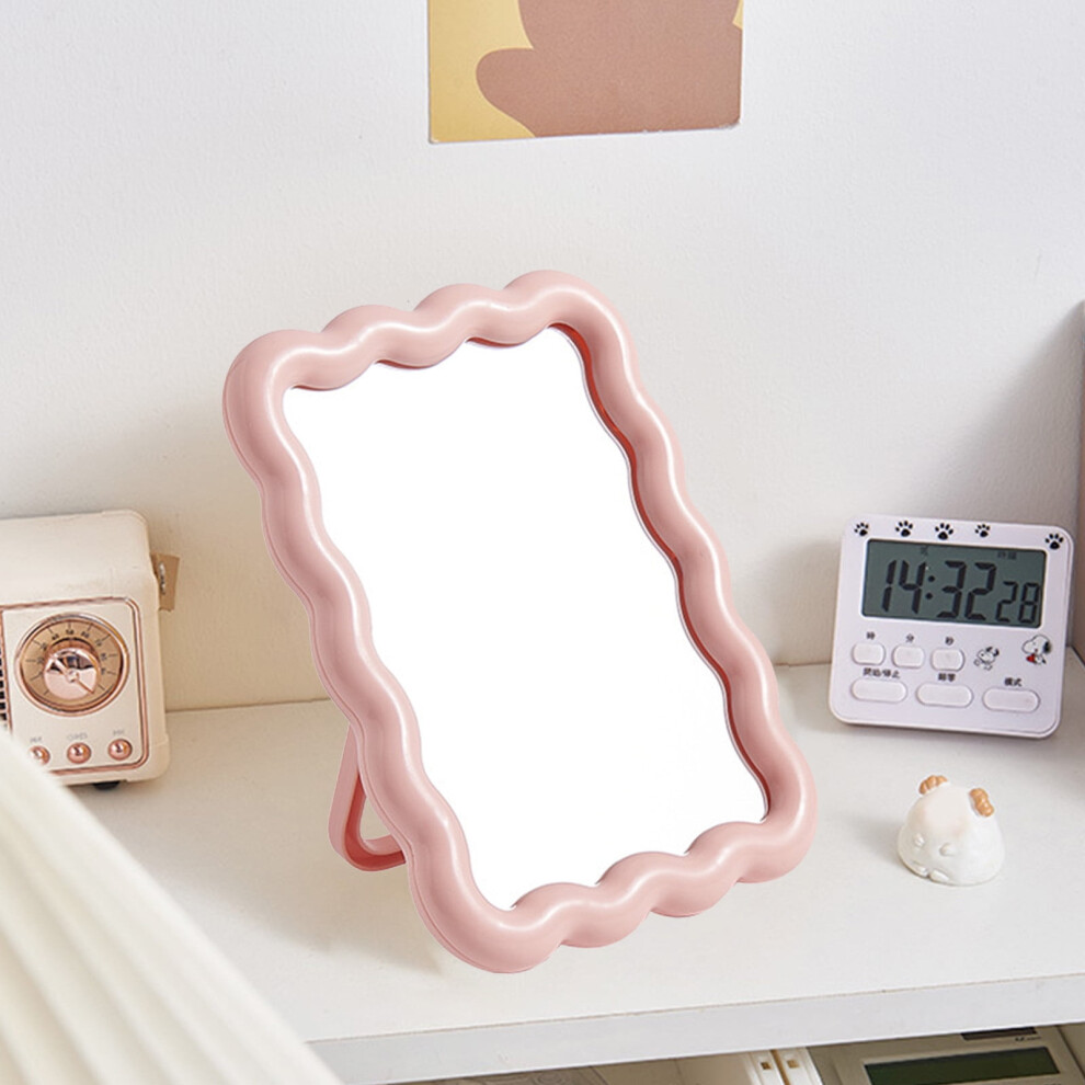 Candy Mirror High Value Foldable Wall Mounted Multifunctional Desktop Makeup Mirror HD Dormitory College Style Makeup Mirror