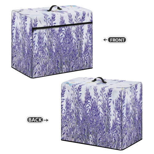 Husă pentru mașină de cusut Lavender Dragonfly, impermeabilă, ușor de utilizat 2