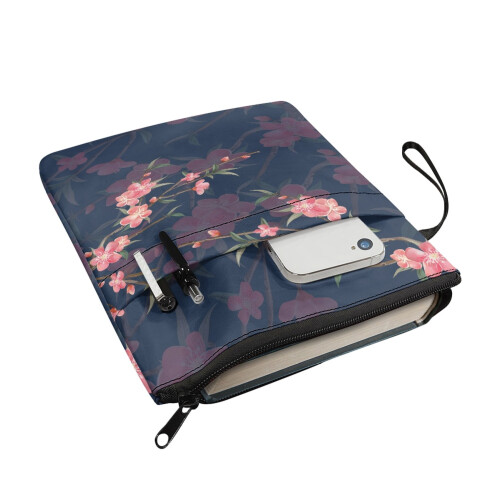 Polyester boekomslag met kersenbloesempatroon (1 stuk) 2