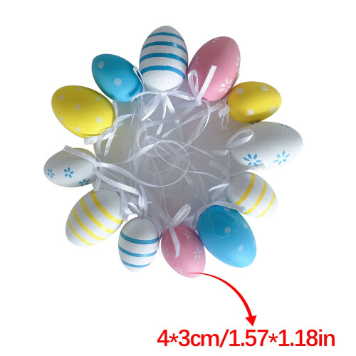 Easter Eggs Plastic Easter Eggs Diy Decoration Plastic Children'S Eggs Pendant Ornaments Plastic Eggs Easter Decorations 2