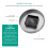 Creative Wall Clock Easy to Install Black and Silver 7