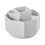 Rotating Pen Holder Organizer White Desktop Tray 1