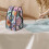 Tragbare Eisentragetasche mit Blumenmuster und Griff (nur die Tasche) 3