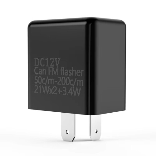 Ρελέ φλας LED Qwork2Pcs 2 ακίδων για μοτοσικλέτες, ρυθμιζόμενης συχνότητας, συμβατό με