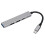 7-in-1 USB 3.0 Hub USB-C Dock Silver 11cm 2