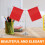 Mâts de drapeau d'intérieur avec support de décoration électrique pour bureau, argent 6