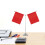 Mâts de drapeau d'intérieur avec support de décoration électrique pour bureau, argent 7