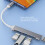 7-in-1 USB 3.0 Hub USB-C Dock Silver 11cm 3