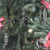Plastic Finial Drop Ornament Black White Stripe 6 pcs 6