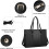 Leren laptoptas voor dames, 15,6 inch, waterdicht, groot formaat 8