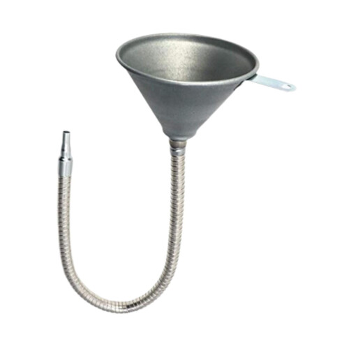 Bendable Spout Iron Funnel for Oils and Liquids 630mm 1