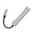 7-in-1 USB 3.0 Hub USB-C Dock Silver 11cm 12