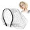Black wedding veil headband with mesh birdcage design 6