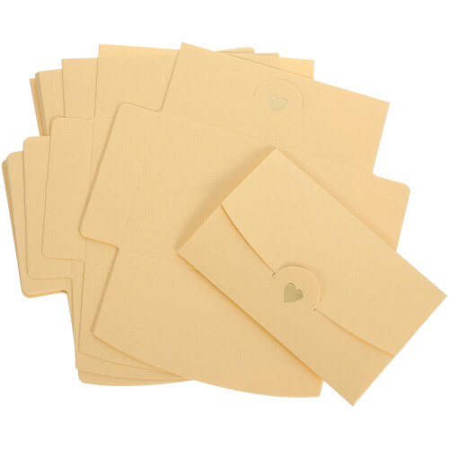 HEMOTON Yellow Paper Envelopes for Invitations 20 pcs 2