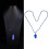 Blauwe LED-kerstketting, weerbestendig, 2,4 meter 2