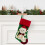 Meia de Natal com boneca de gato e punho vermelho, 43 x 19 cm (17 x 7,5 polegadas) 2