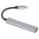 7-in-1 USB 3.0 Hub USB-C Dock Silver 11cm 9